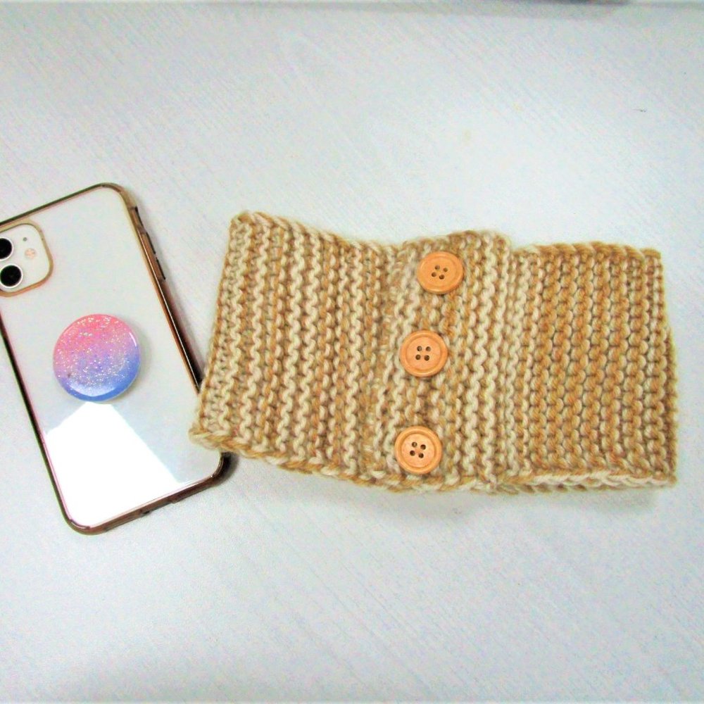 Ear Warmer / Headband with Buttons